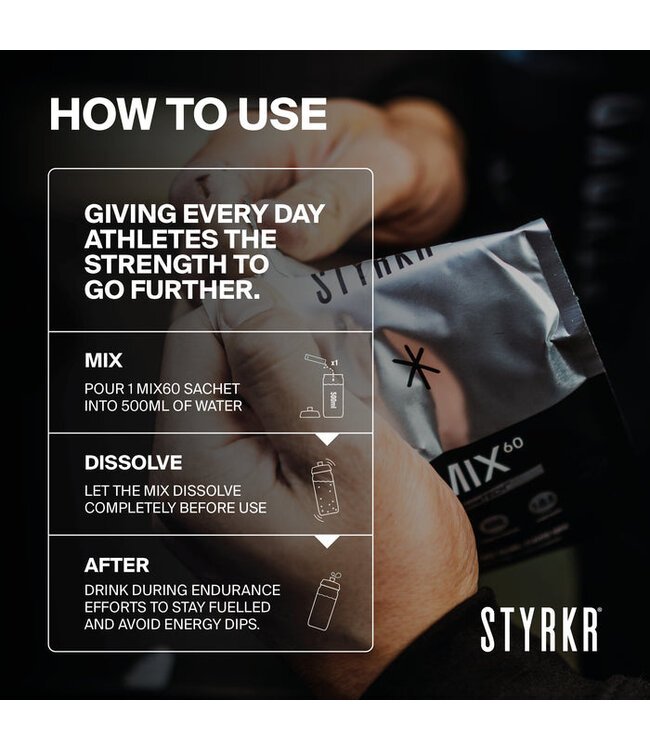 Styrkr Energy Drink Mix MIX60 Dual-Carb