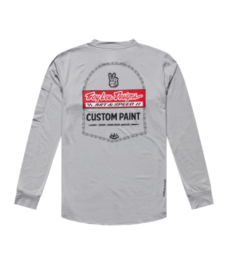 Troy Lee Designs Ruckus Ride Long Sleeve Tee - Custom Paint Mid Gray