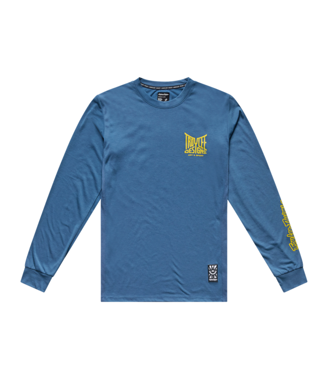Troy Lee Designs Skyline Ride Long Sleeve Tee - Handlebar Slate