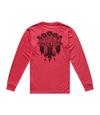 Troy Lee Designs Skyline Ride Long Sleeve Tee - Feathered Ember Red