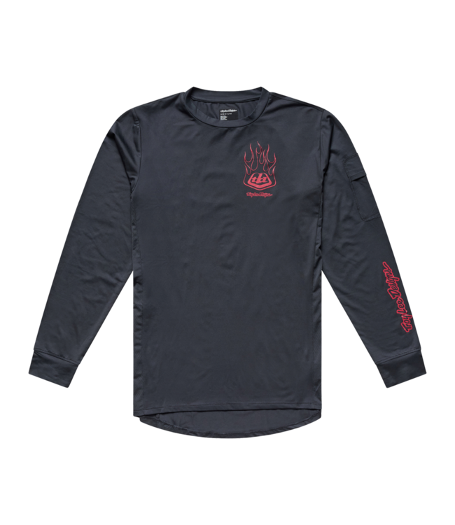 Troy Lee Designs Ruckus Ride Long Sleeve Tee - Ember Carbon