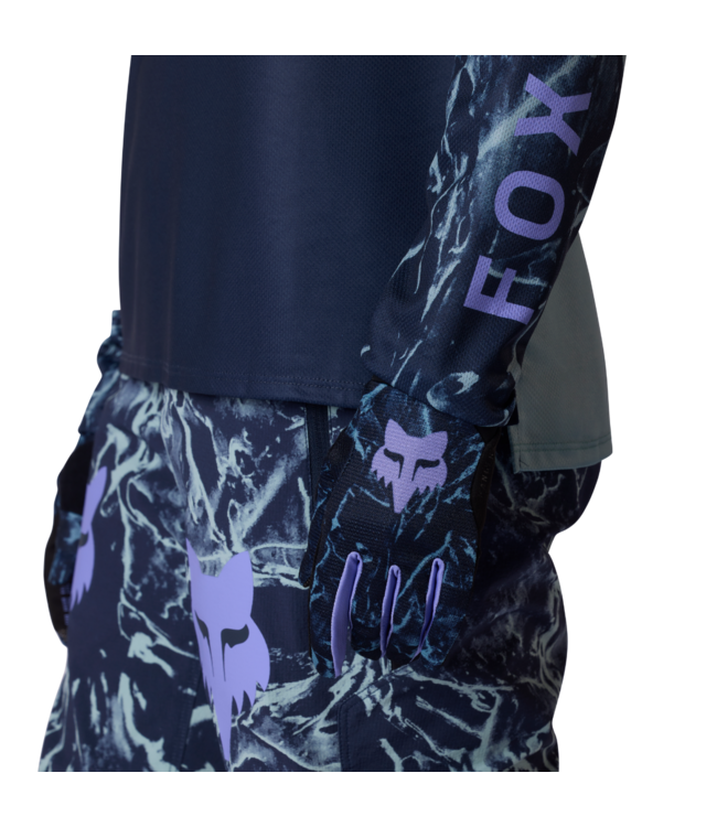 Fox Womans Ranger LS Jersey - Image Print Arc Blue