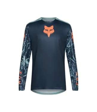 Fox Ranger LS Jersey - Image Print Arc Blue