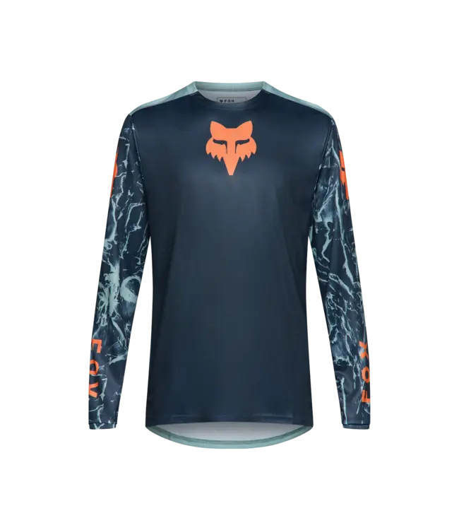 Fox Ranger LS Jersey - Image Print Arc Blue