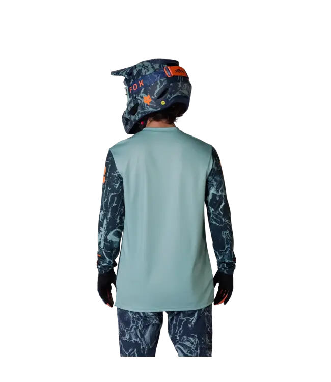 Fox Ranger LS Jersey - Image Print Arc Blue
