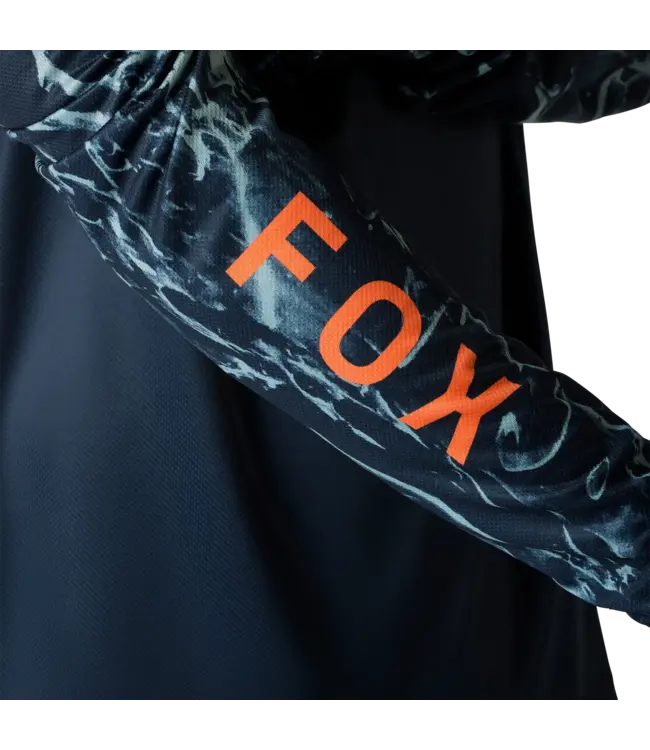 Fox Ranger LS Jersey - Image Print Arc Blue