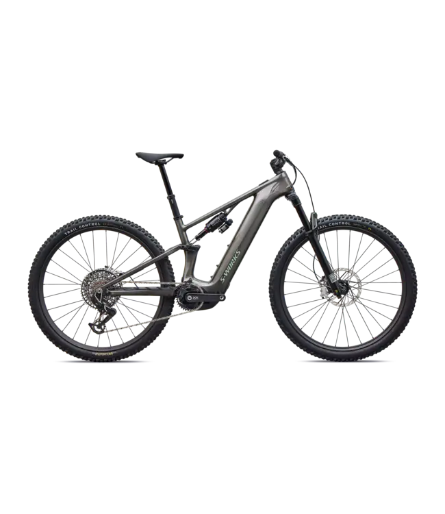 Specialized S-Works Turbo Levo R - Gloss Warm Smoke / Pistachio