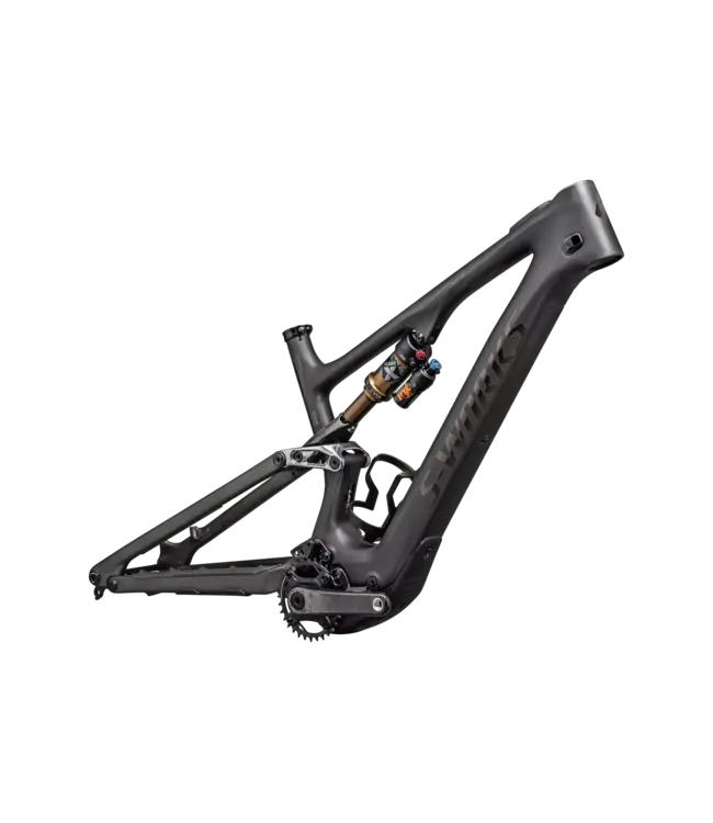 Specialized S-Works Turbo Levo SL Frame - Satin Carbon / Brushed Black Chrome Foil / Silver