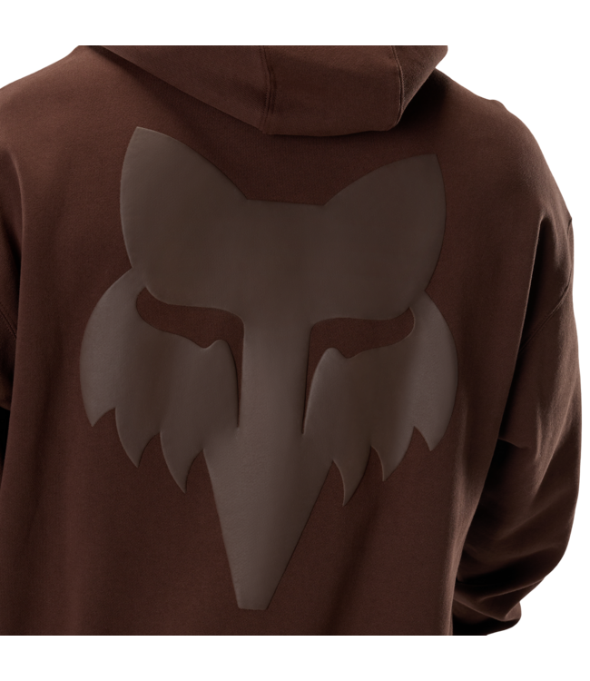 Fox Fox Head Heavyweight Fleece Pullover-Coffee