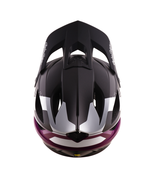 Troy Lee Designs Stage 2 AS Helmet - Amper White / Fuchsia