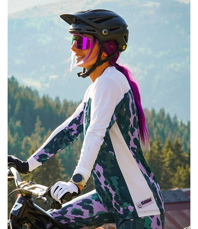 Dharco Womens Race Jersey - Isa Signature Purple Leopard