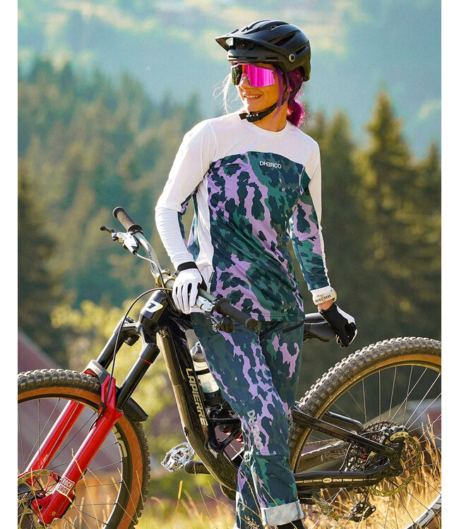 Dharco Womens Race Jersey - Isa Signature Purple Leopard