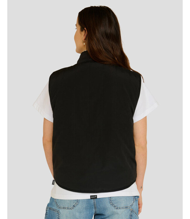 Dharco Womens Sherpa Vest - Leopard