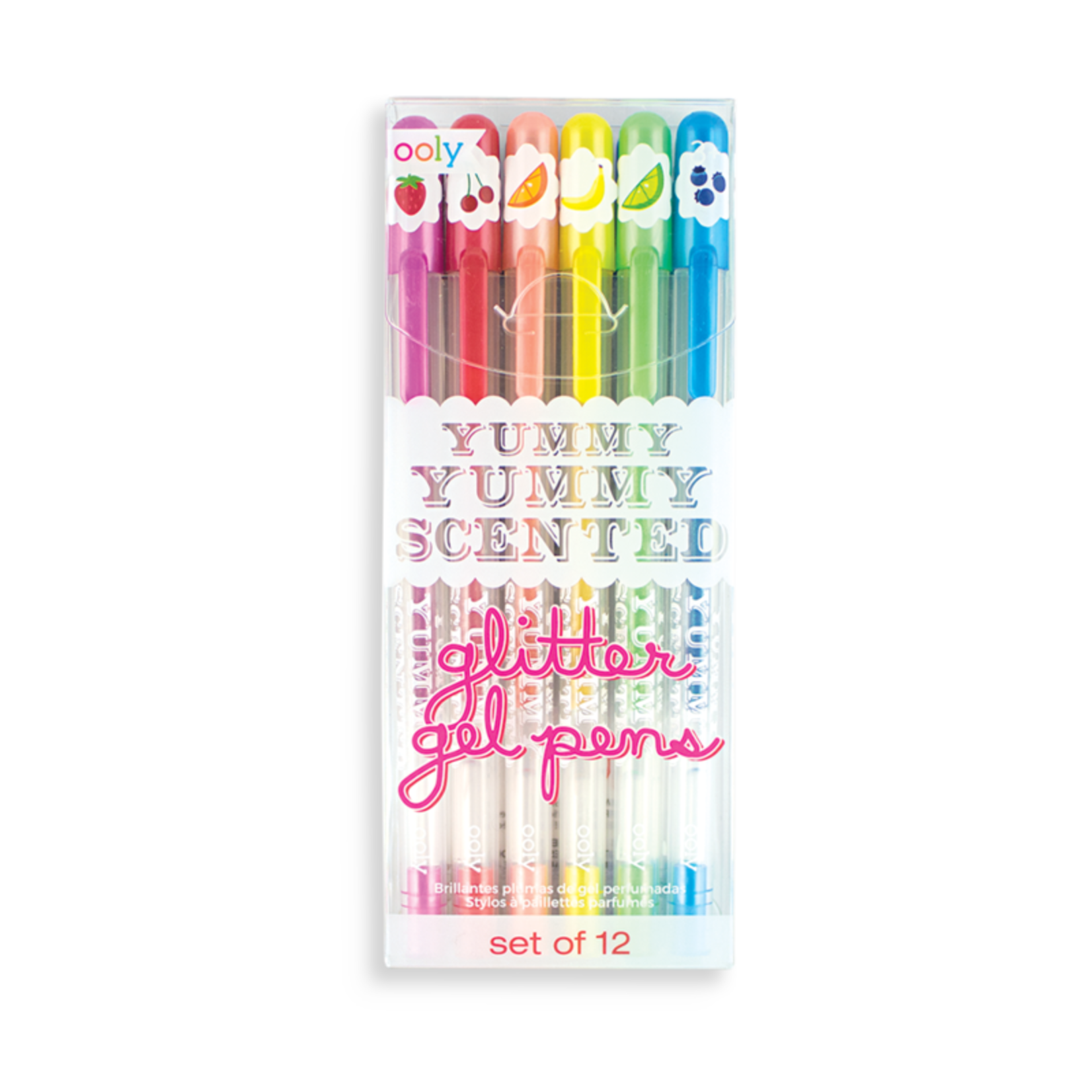 Glitter Gel Pens Assorted Colors - 12 Pieces