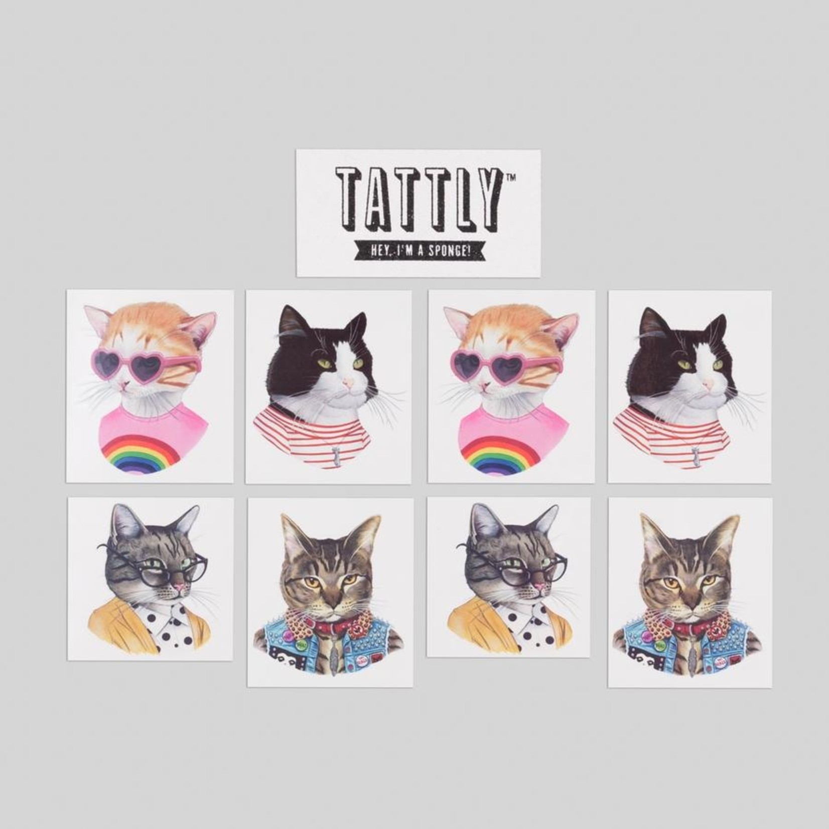 Tattly Cat Club Tattly Pack