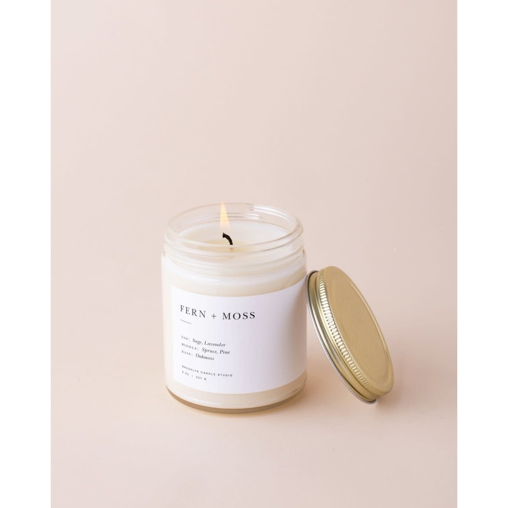 Brooklyn Candle Studio Fern Moss Minimalist Candle