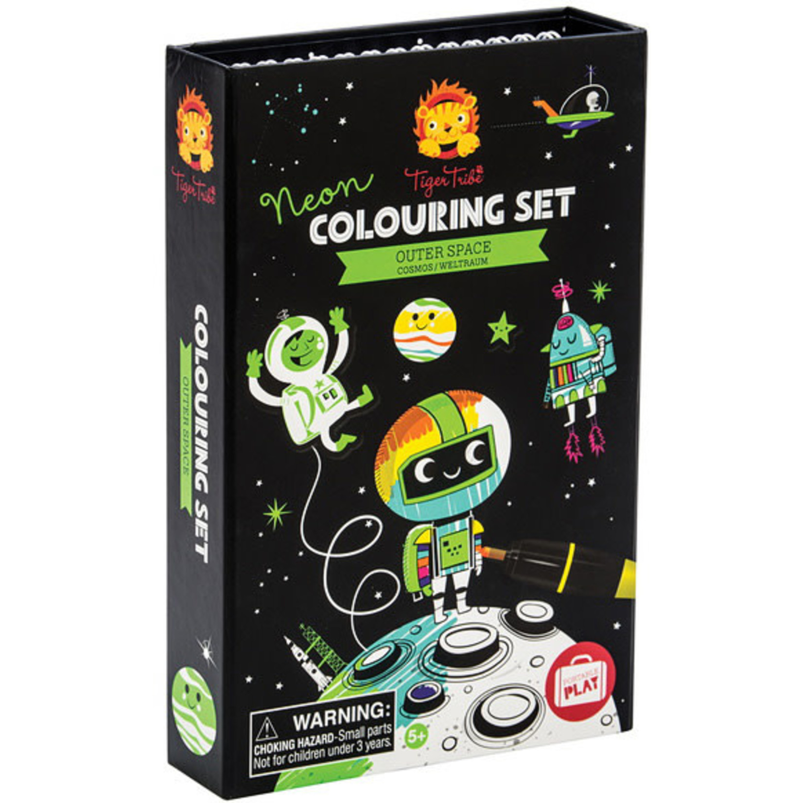 Tiger Tribe Outer Space Neon Coloring Set