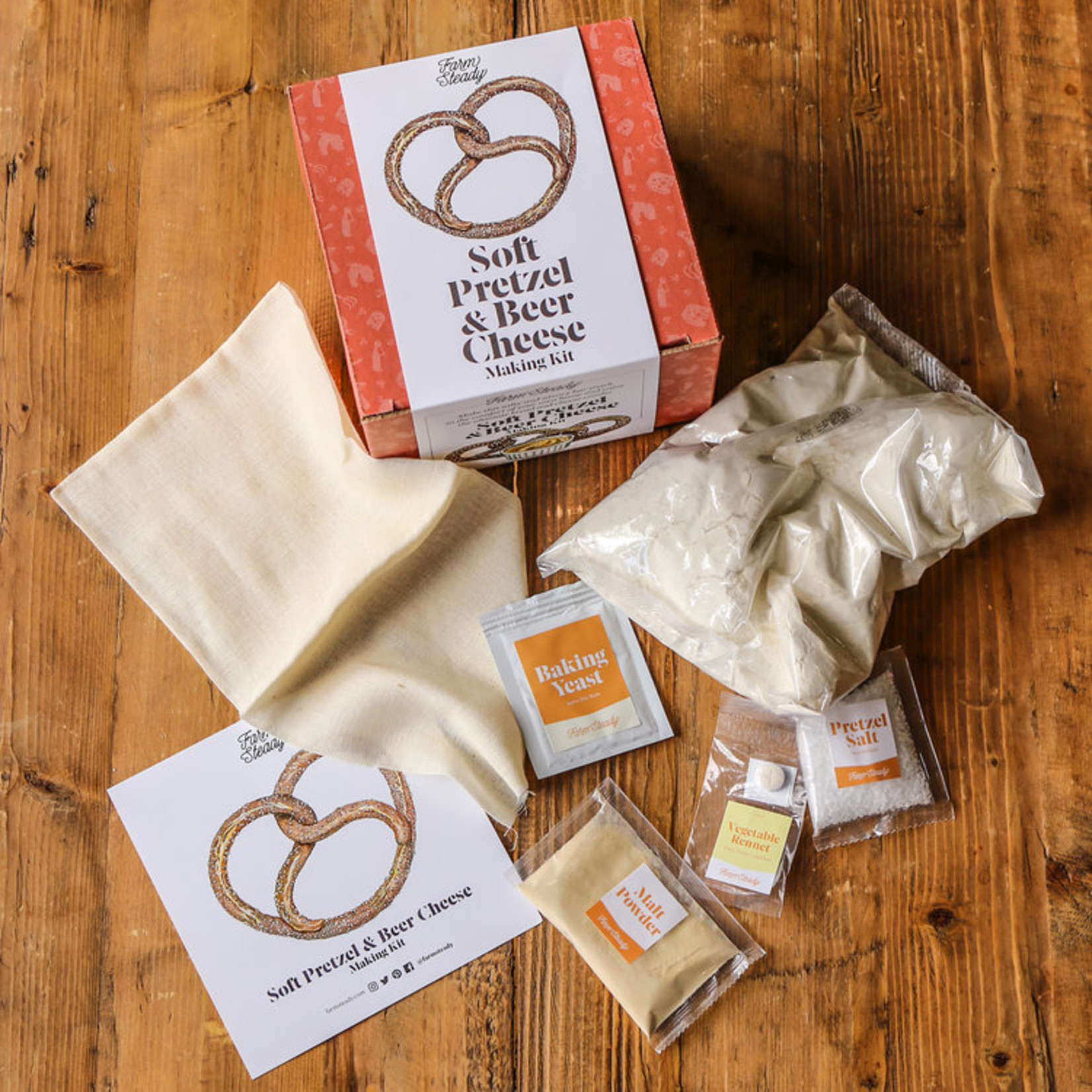 Farm Steady Soft Pretzel & Beer Cheese Making Kit