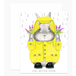 Sympathy Card: Feel Better Bunny