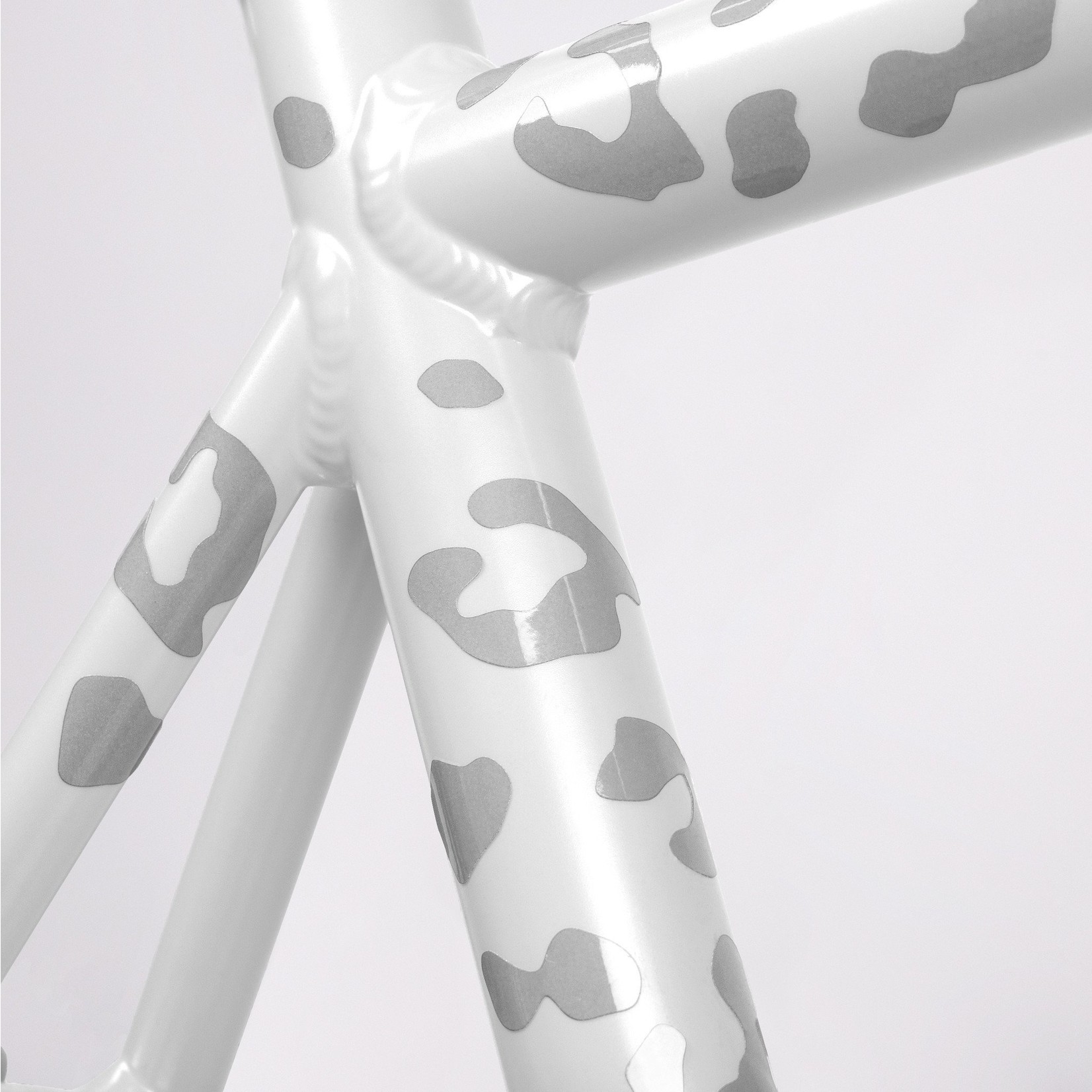 Bookman Gear Collective White Leopard Reflective Bike Stickers