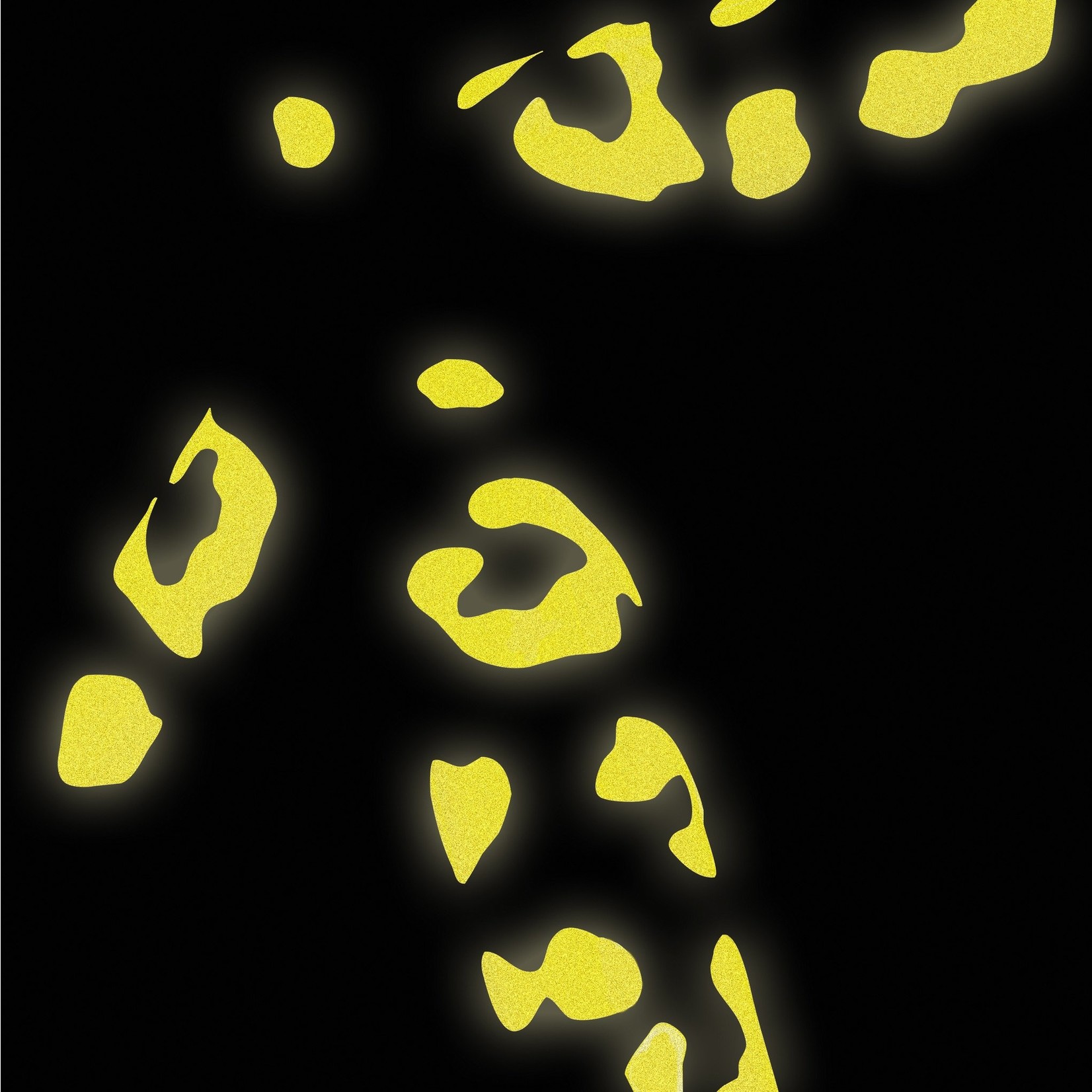 Bookman Reflective Leopard Print Stickers - Yellow