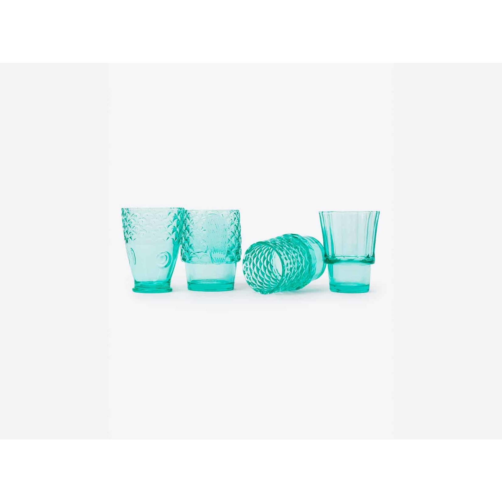 doiy Koifish Stackable Drinking Glasses in Mint