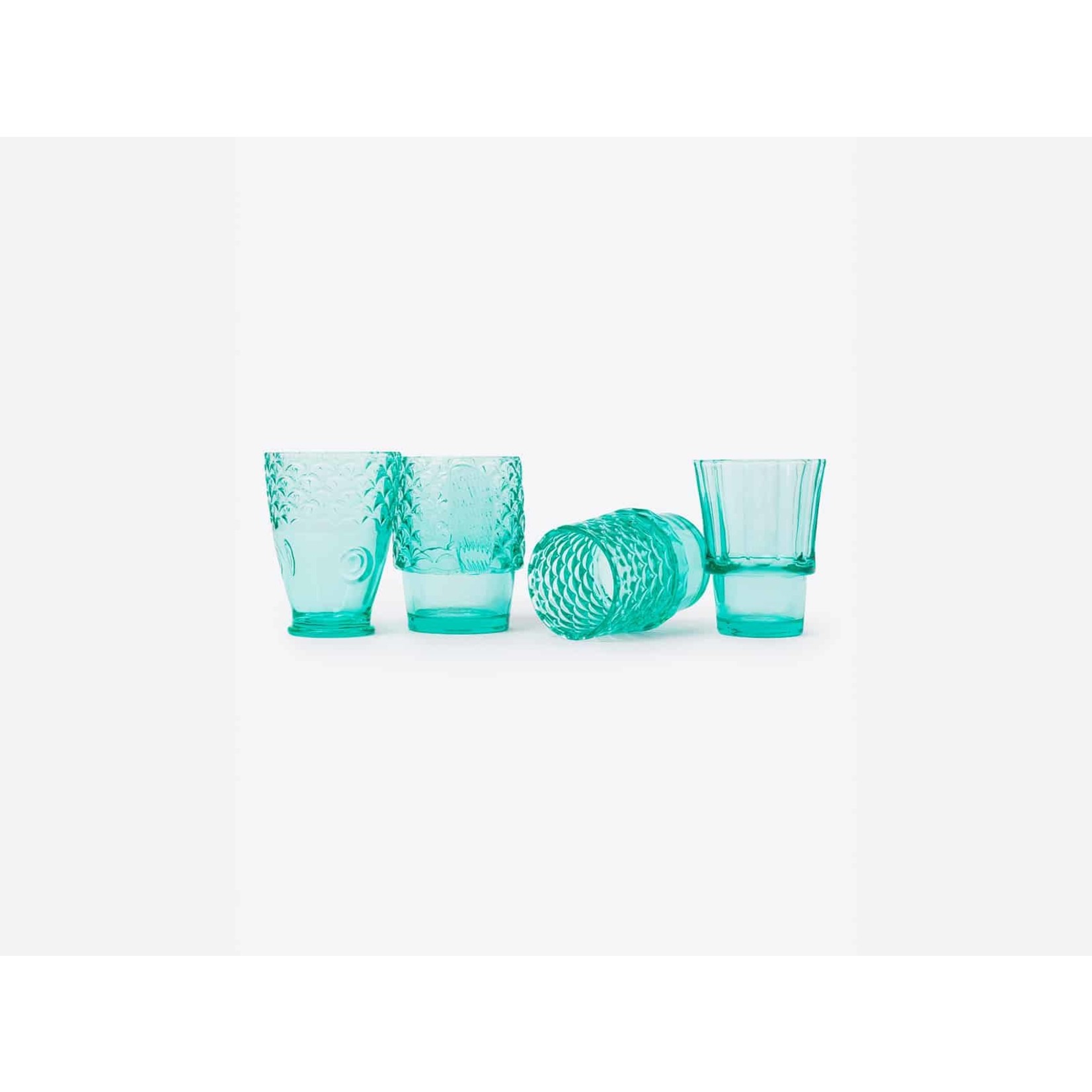 Koifish Stackable Drinking Glasses in Mint