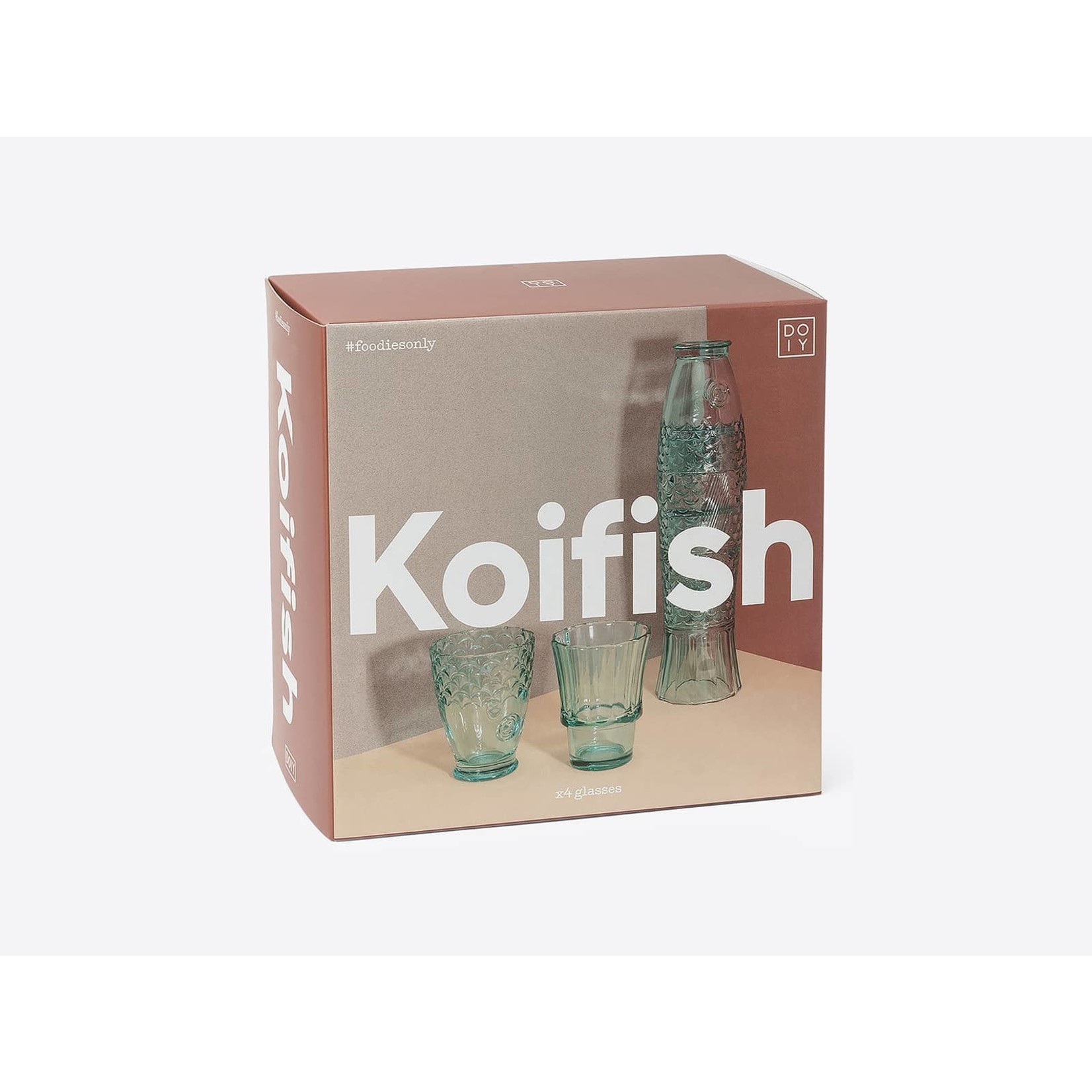 doiy Koifish Stackable Drinking Glasses in Mint