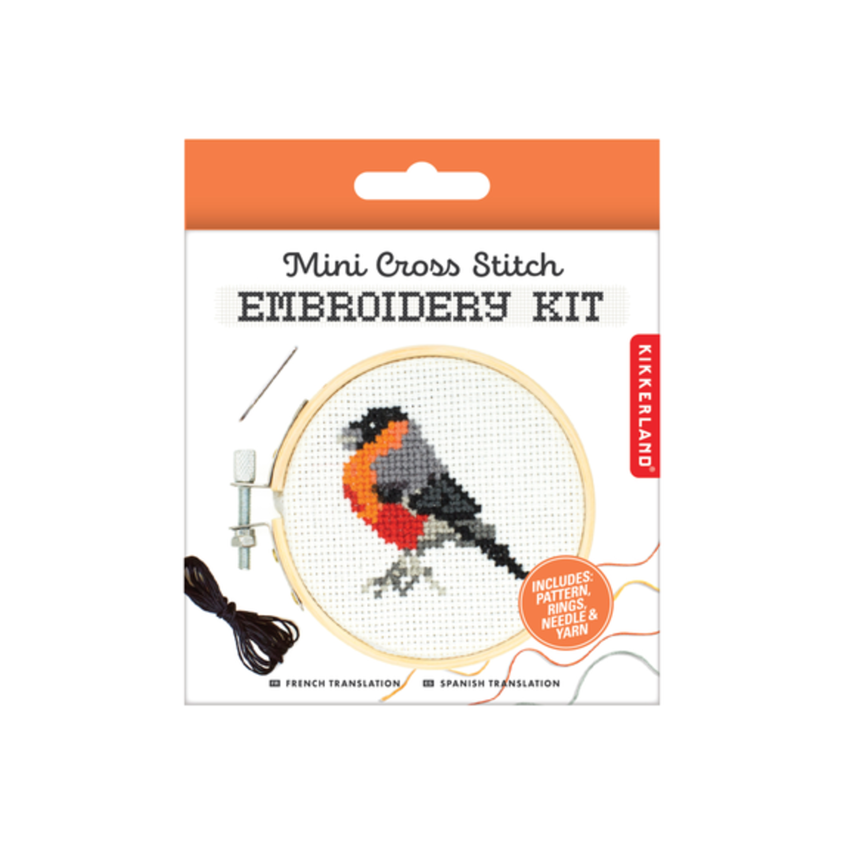 Kikkerland Mini Cross Stitch Bird Kit