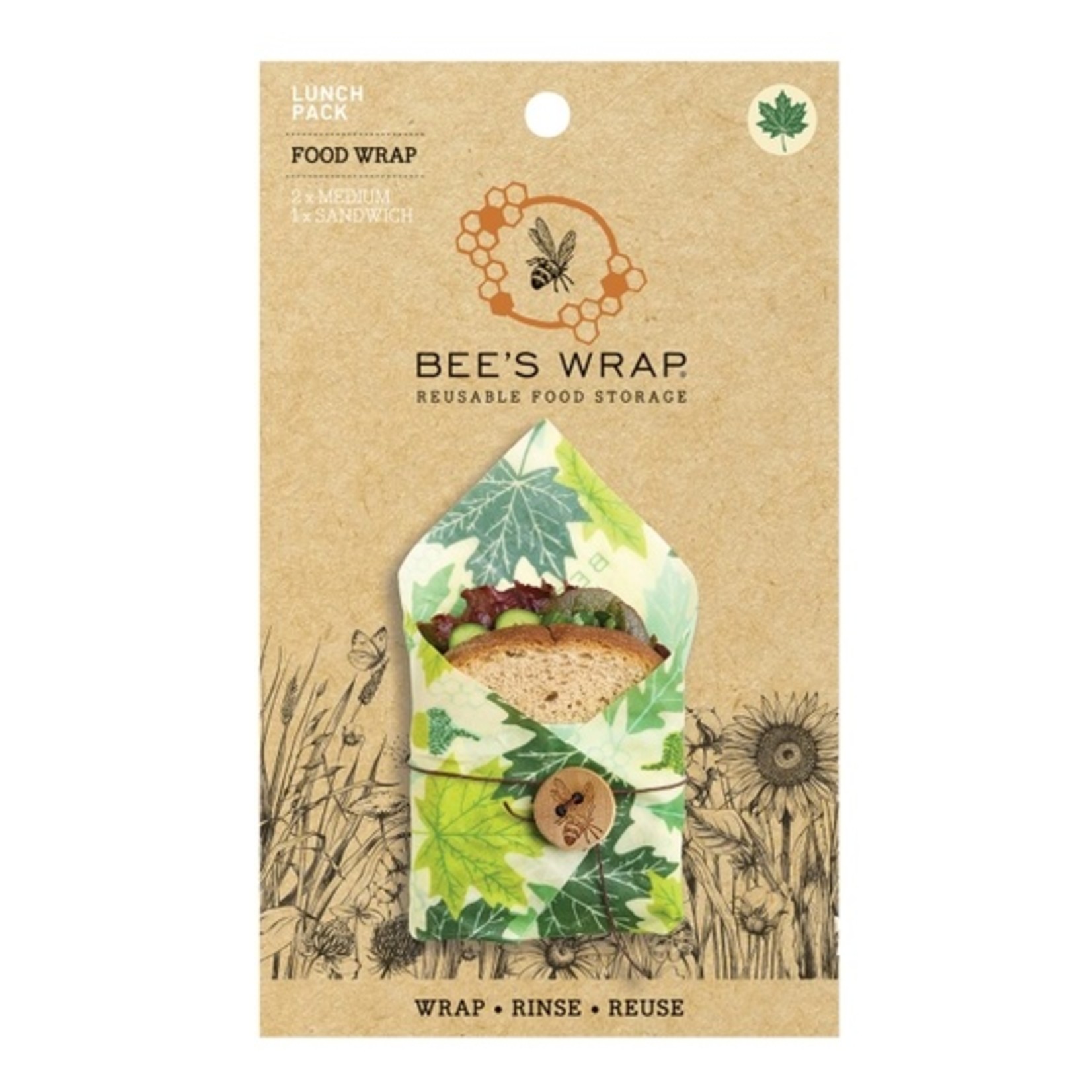 Bees Wrap Bees Wrap Lunch Pack in Forest Floor