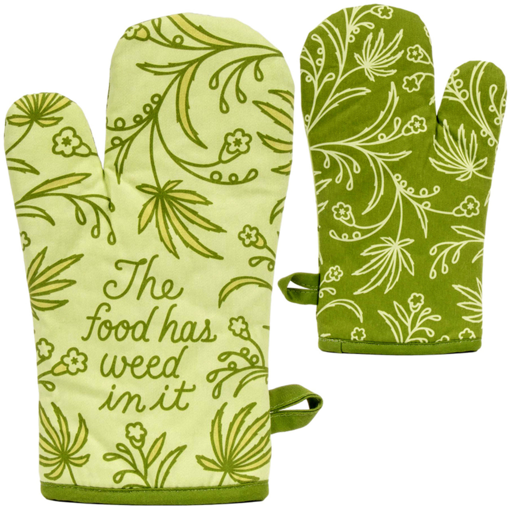 Blue Q Food Has Weed Oven Mitt
