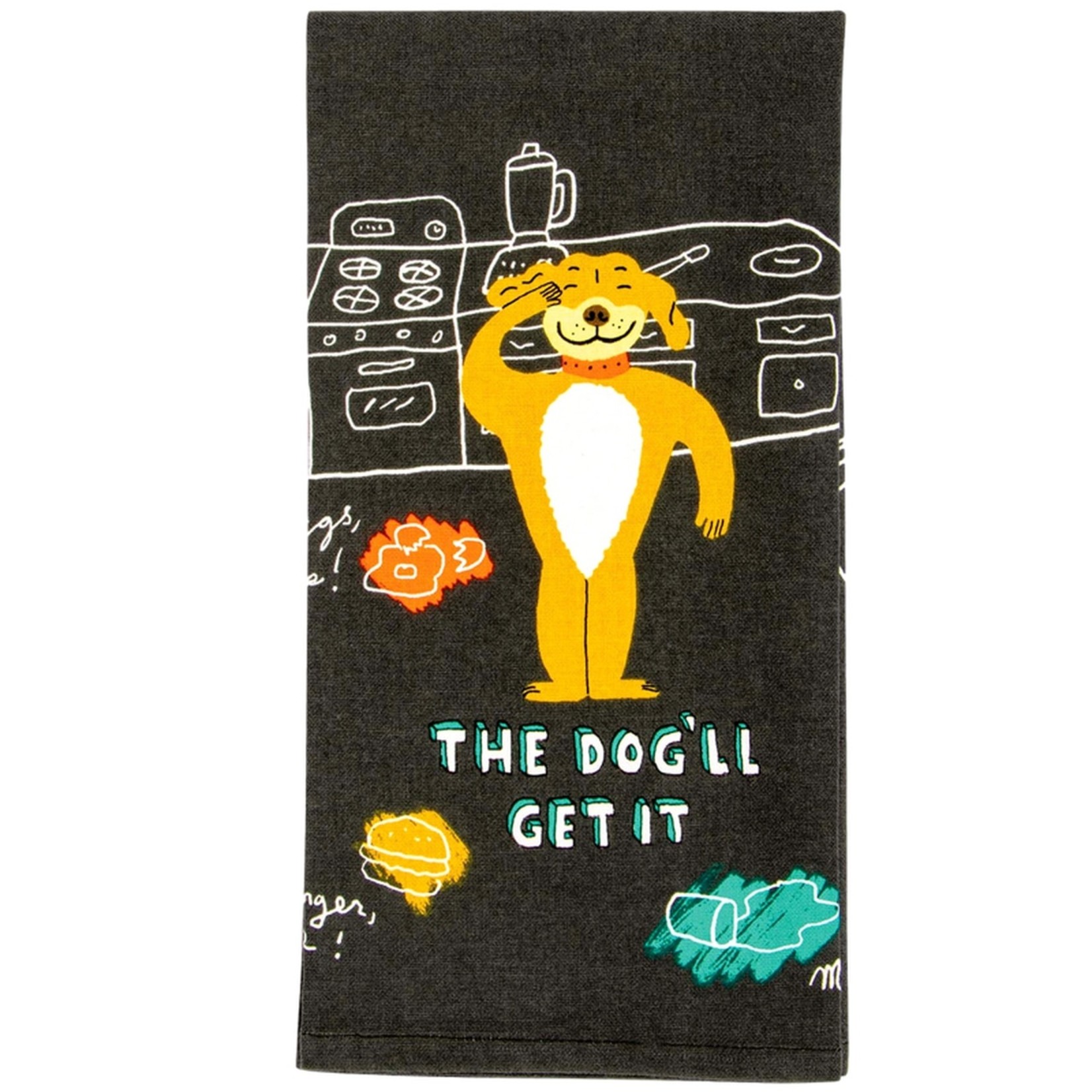 Blue Q The Dog'll Get It Dish Towel