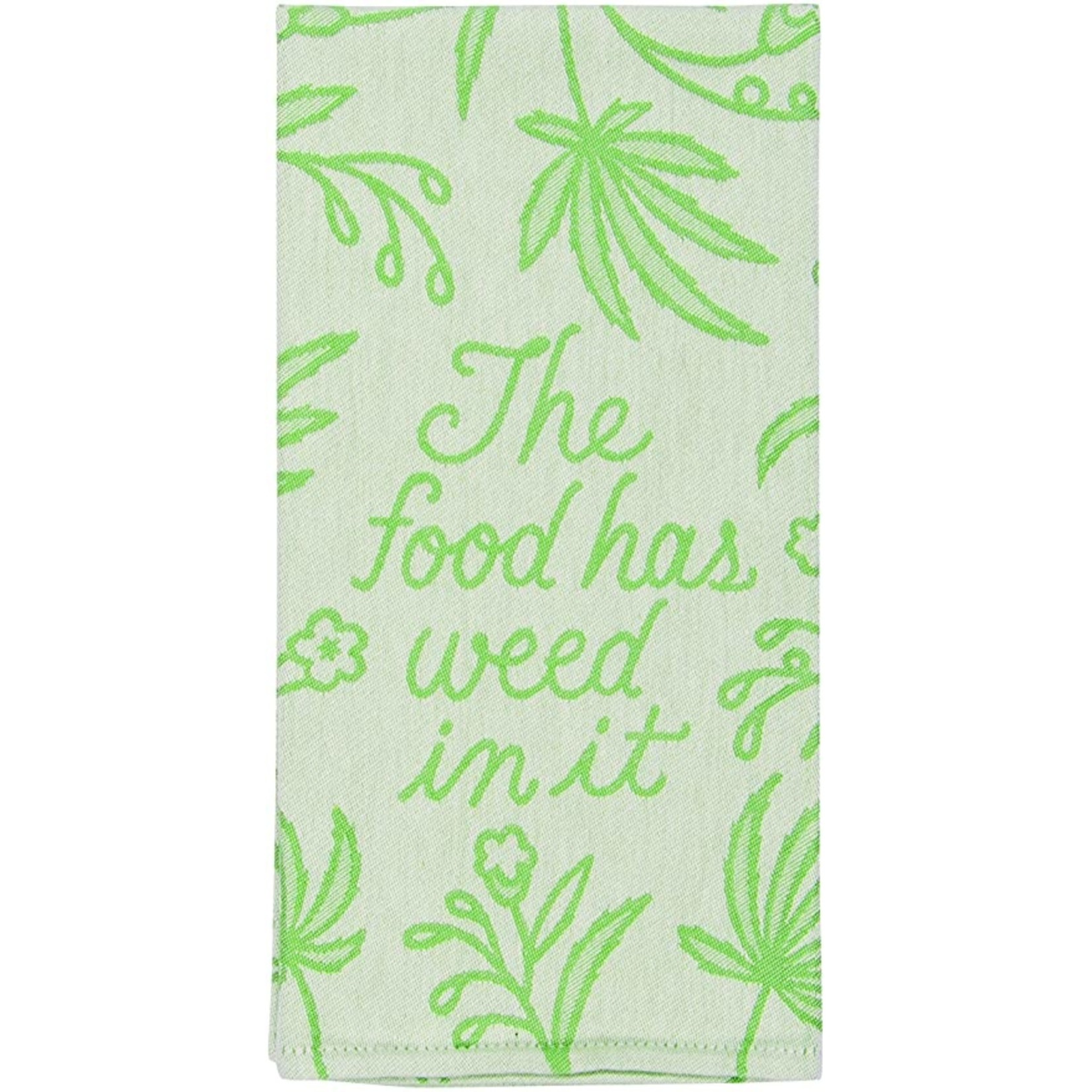 Blue Q Food Has Weed Dish Towel