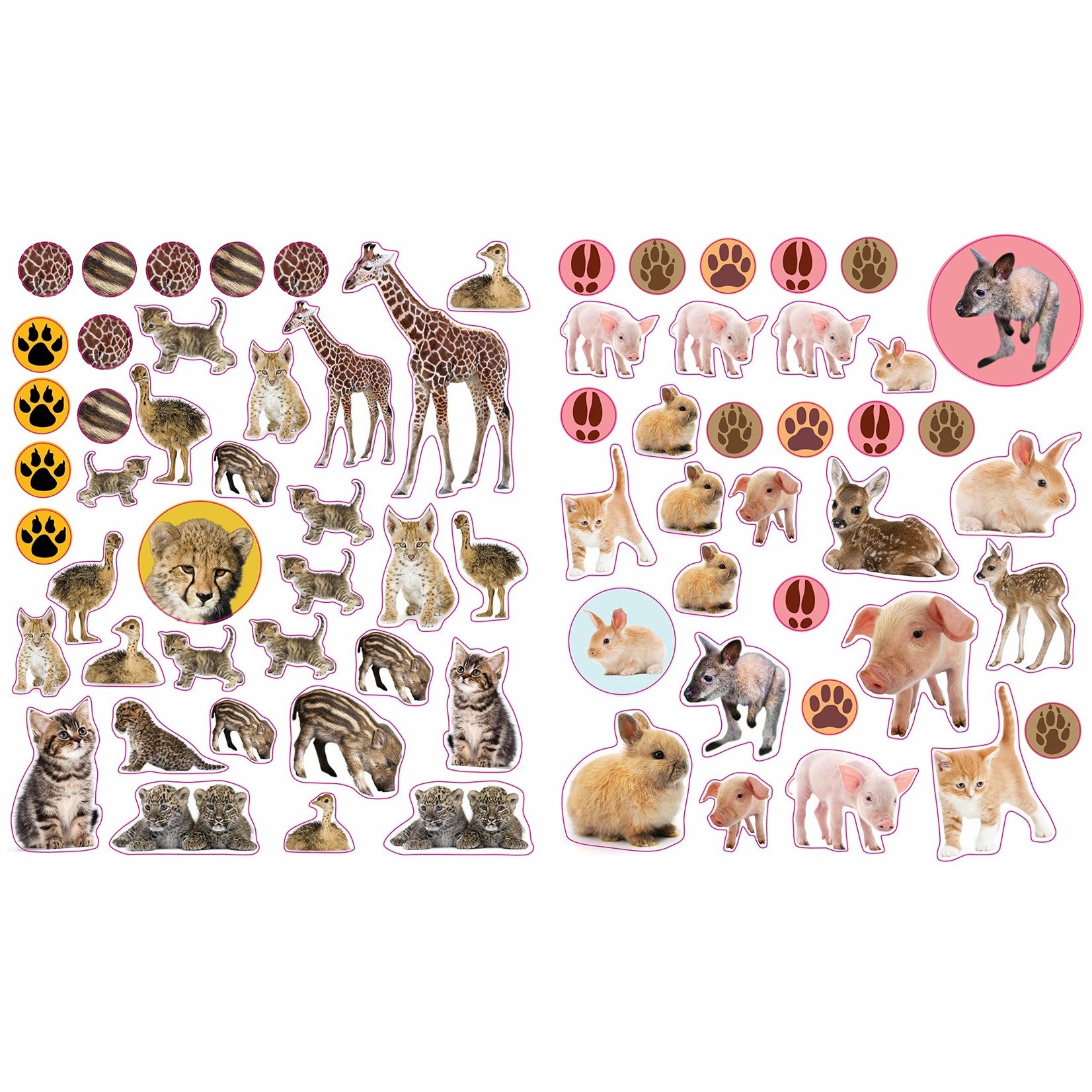 Baby Animals Reusable Stickers