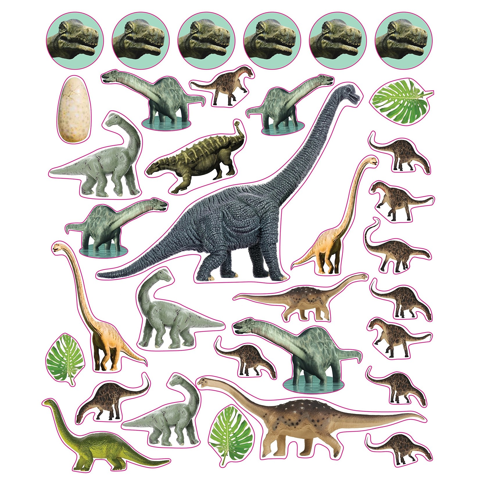 Hachette Dinosaurs Reusable Stickers