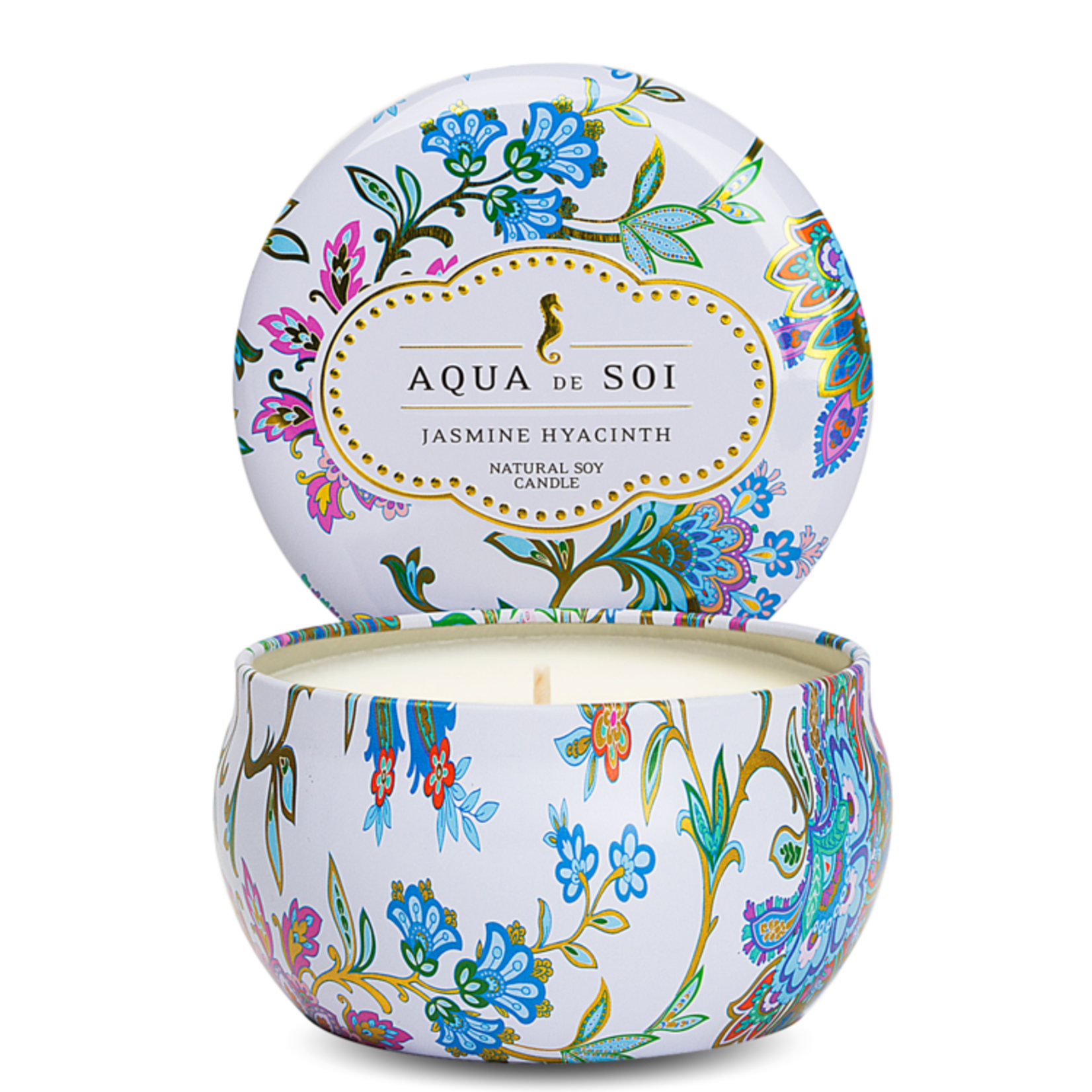 aqua de soi 9 ounce tins candles dedicated to wellness and luxury exit9 gift emporium