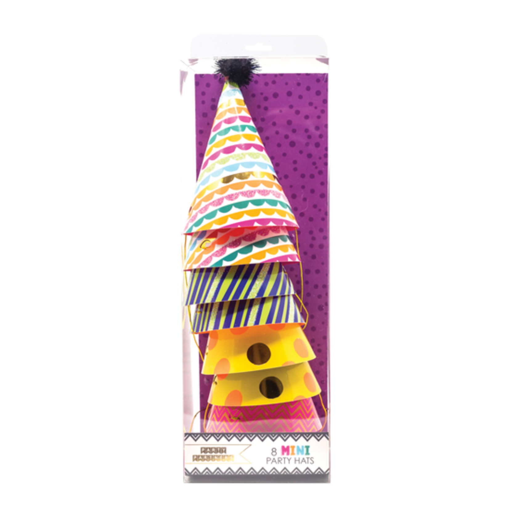 Party Partners Design Party Hats - Mini Rainbow