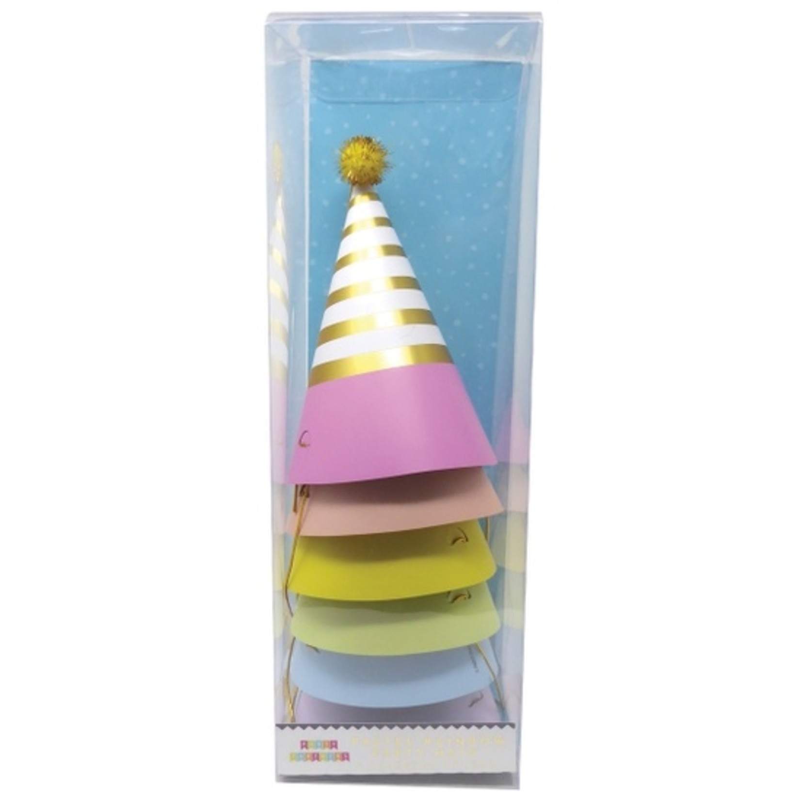 6 Stunning Pastel Party Hats, 6 Pastel Party Hats, Pastel Party