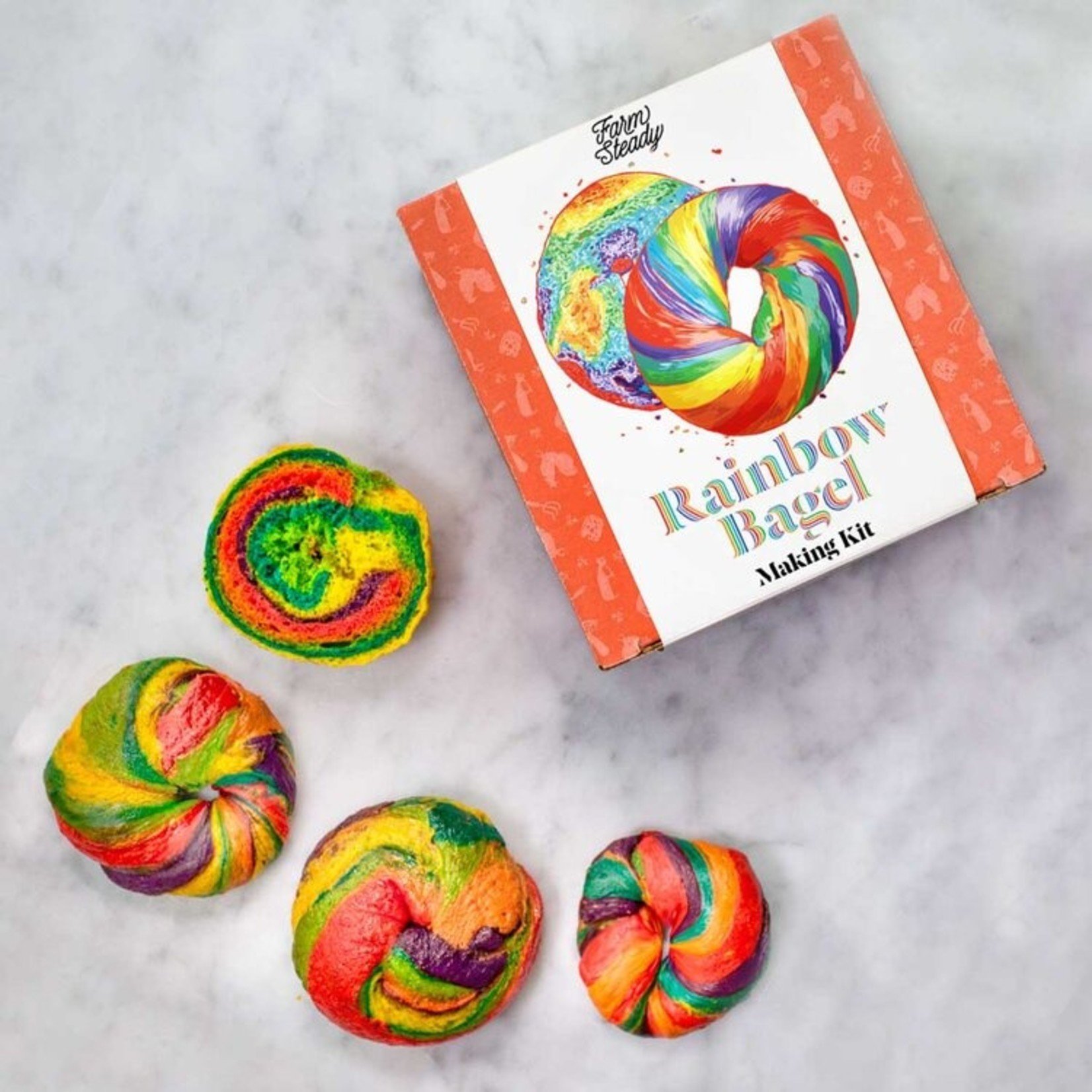 Farm Steady Rainbow Bagel Making Kit