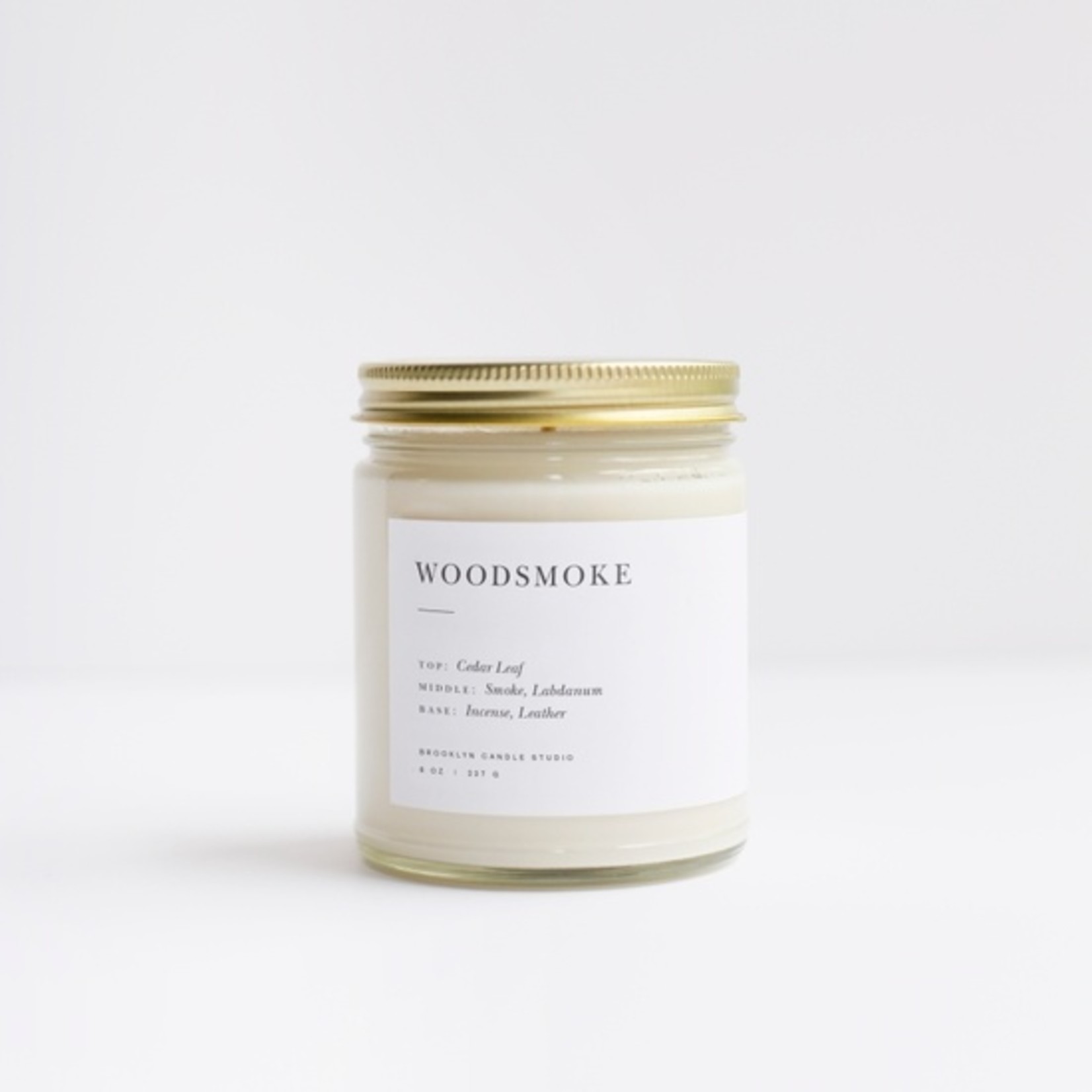 Brooklyn Candle Studio Wood Smoke Minimalist Candle