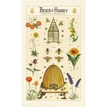 Cavallini Tea Towel - Bees & Honey