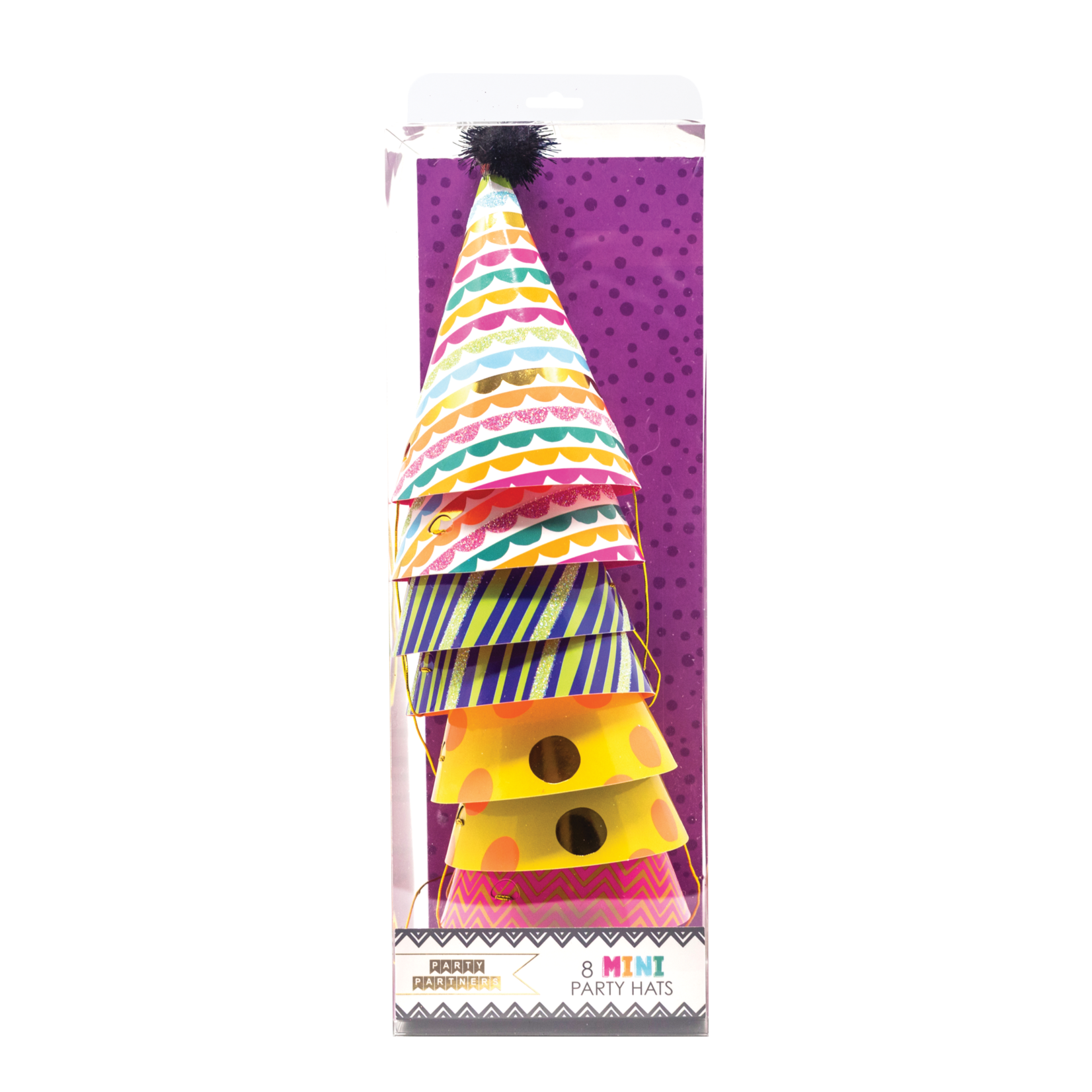 Party Partners Design Party Hats - Mini Rainbow