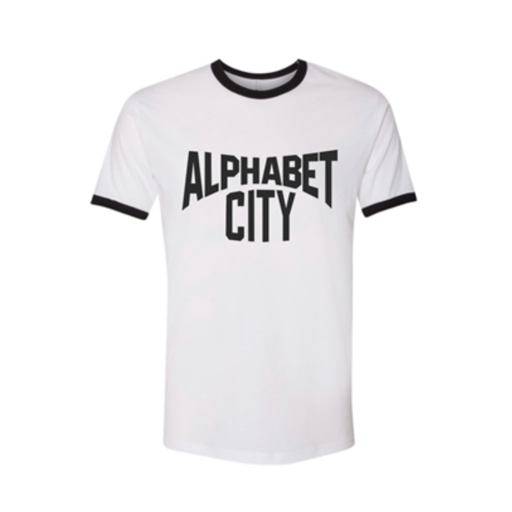 Exit9 Gift Emporium Alphabet City T-Shirt in White/Black