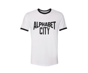 Alphabet City T-Shirt in White/Black : Exit9 Exclusive