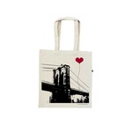 Note-ify Brooklyn Bridge Heart Tote Bag