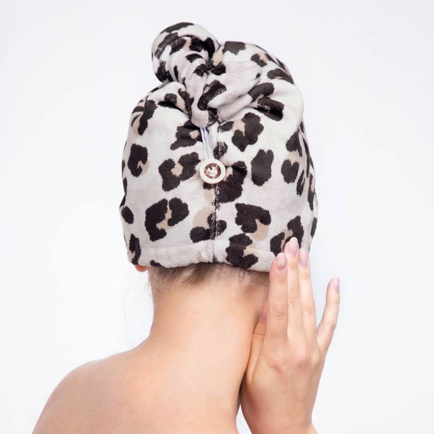 Kitsch Microfiber Hair Towel in Leopard