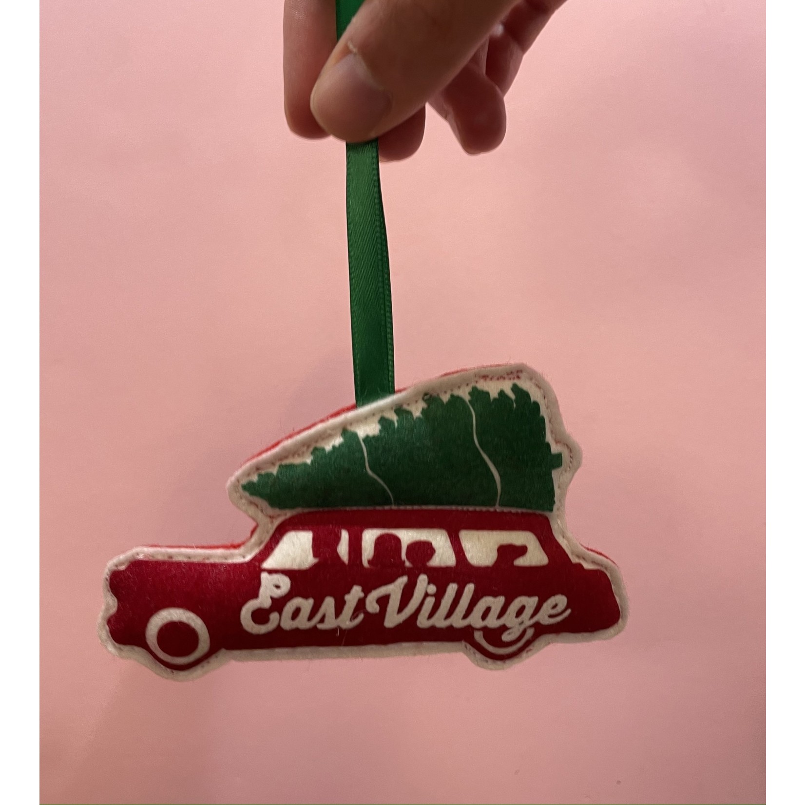 East Village Station Wagon Ornament