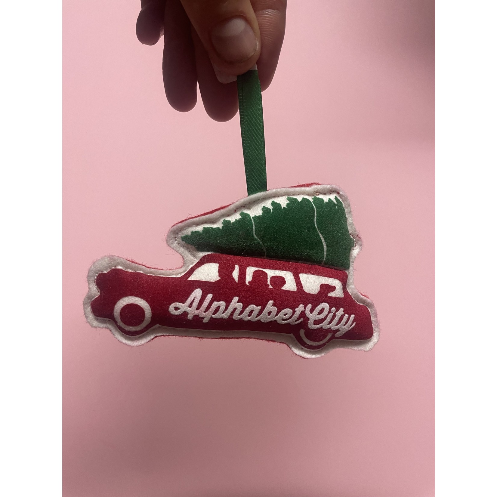 Alphabet City Station Wagon Ornament