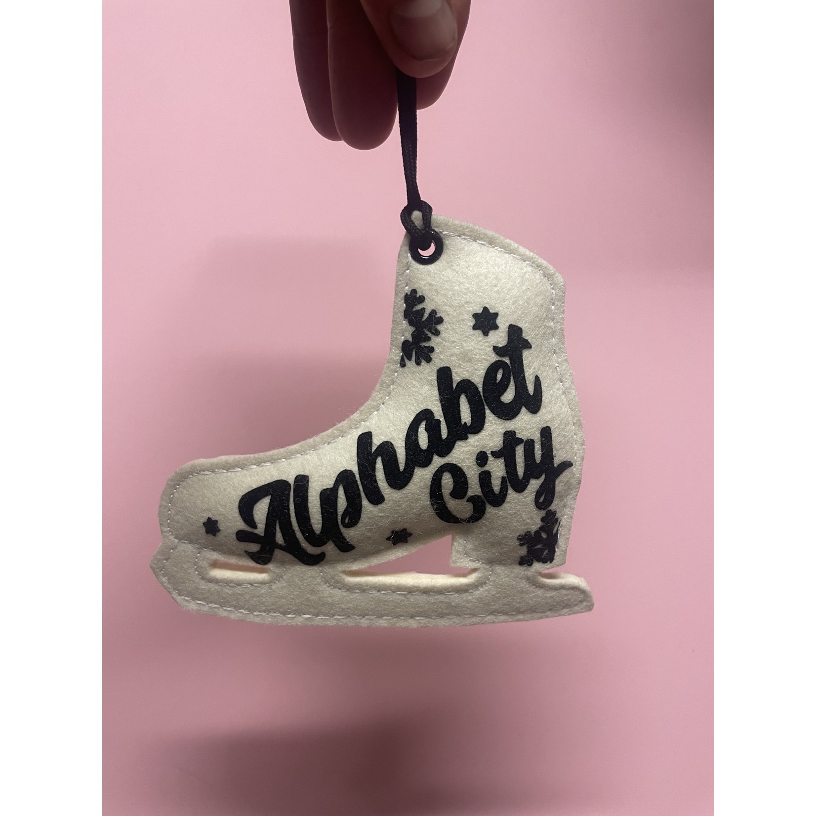 Alphabet City Ice Skate Ornament