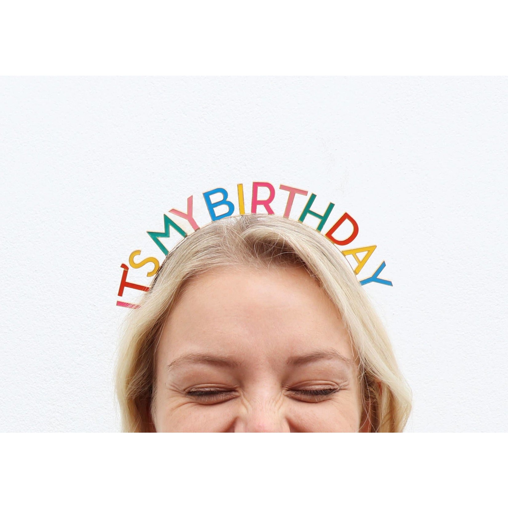 Talking Tables It's My Birthday Headband in Rainbow